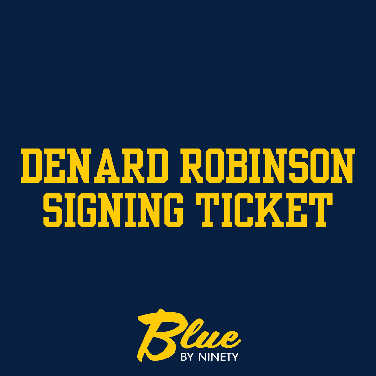 Denard Robinson Signing Ticket