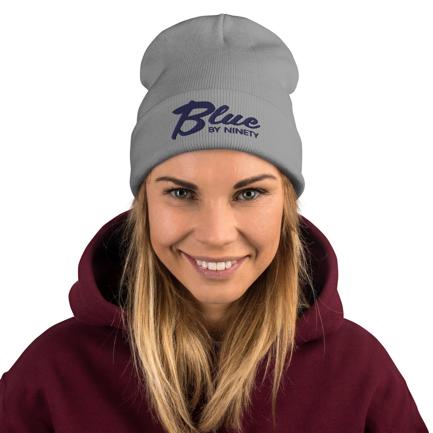 Blue By Ninety Embroidered Beanie