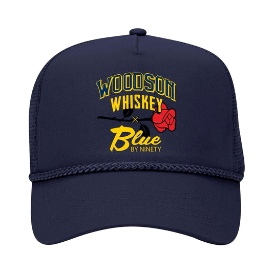 Woodson Whiskey X Blue By Ninety trucker hat
