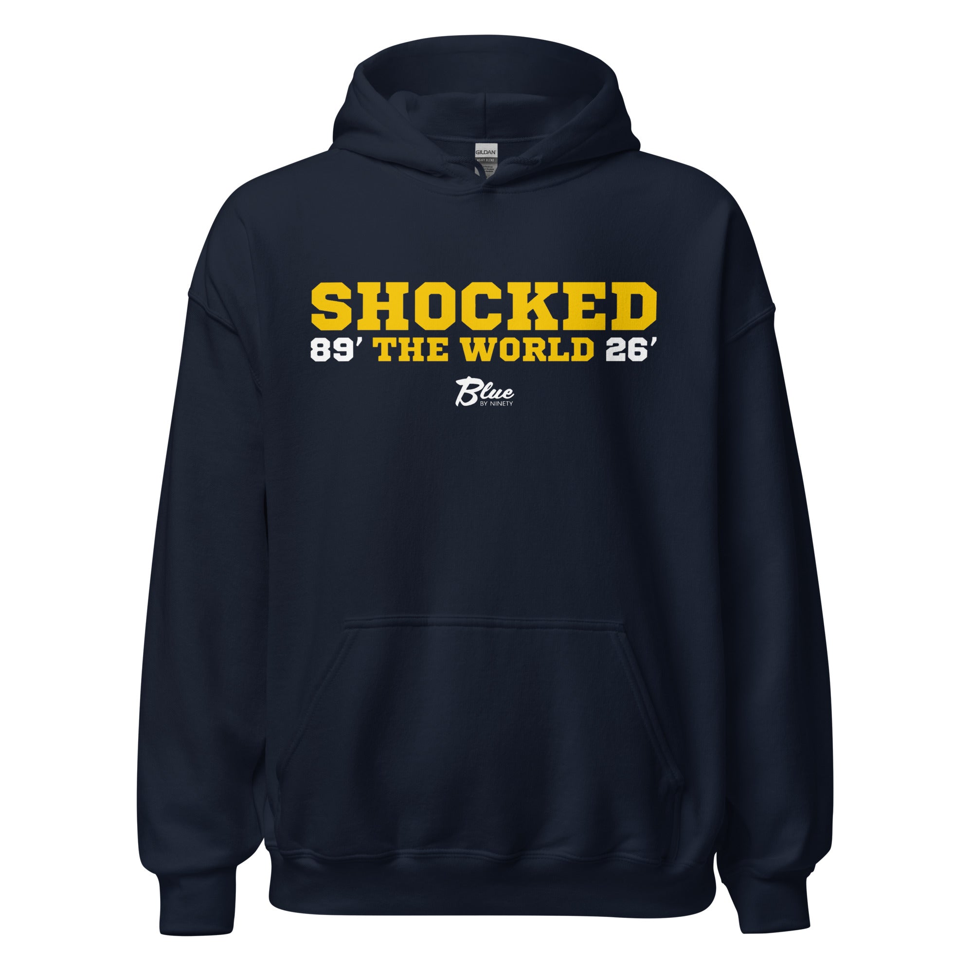Shocked The World Hoodie – Blue By Ninety Shop