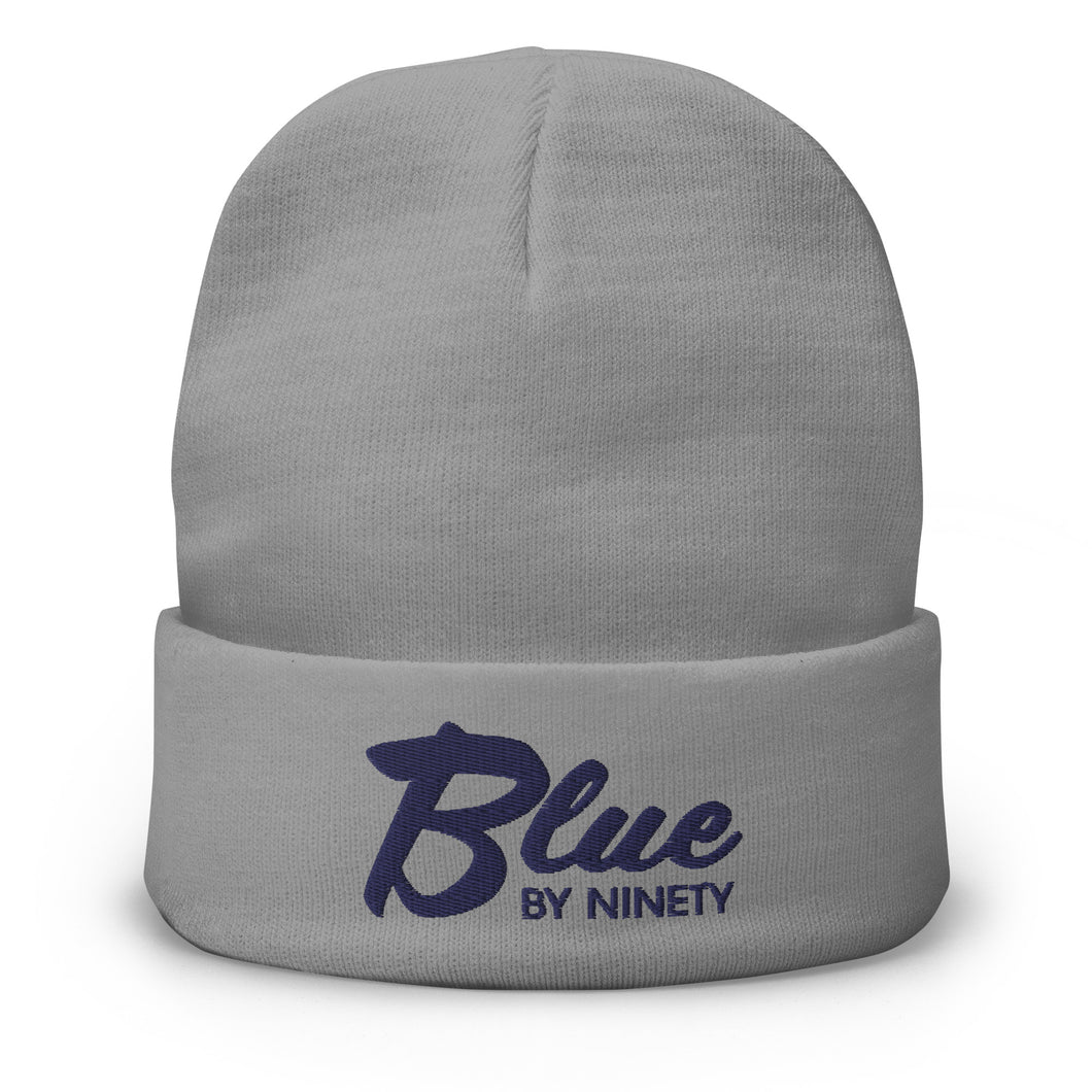 Blue By Ninety Embroidered Beanie
